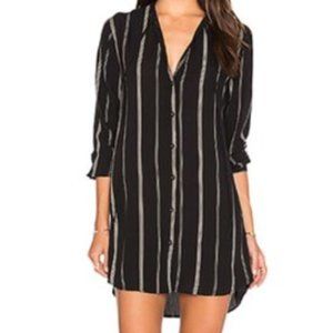 Rails Stephanie Black & Grey Stripe Shirt Dress (Bought @ Revolve)